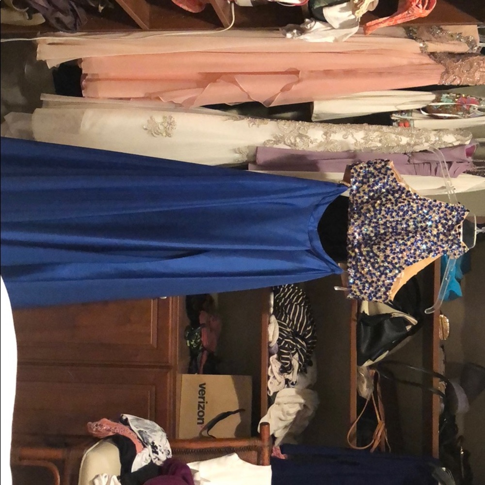 Sherri hill two piece dress- cobalt blue size 0